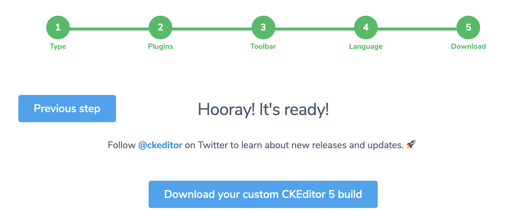ckeditor custom build