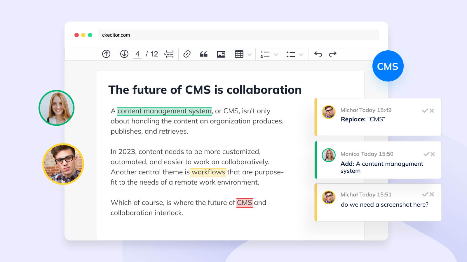 The future of CMS is collaboration | CKEditor