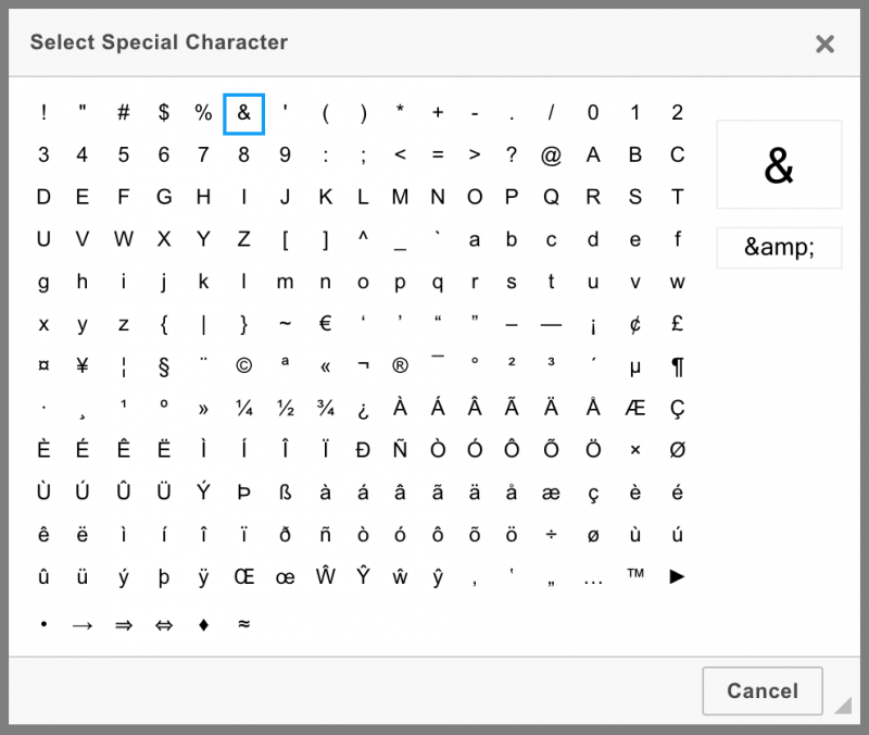 special-characters-ckeditor