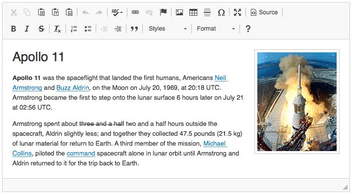Classic editor with fixed UI