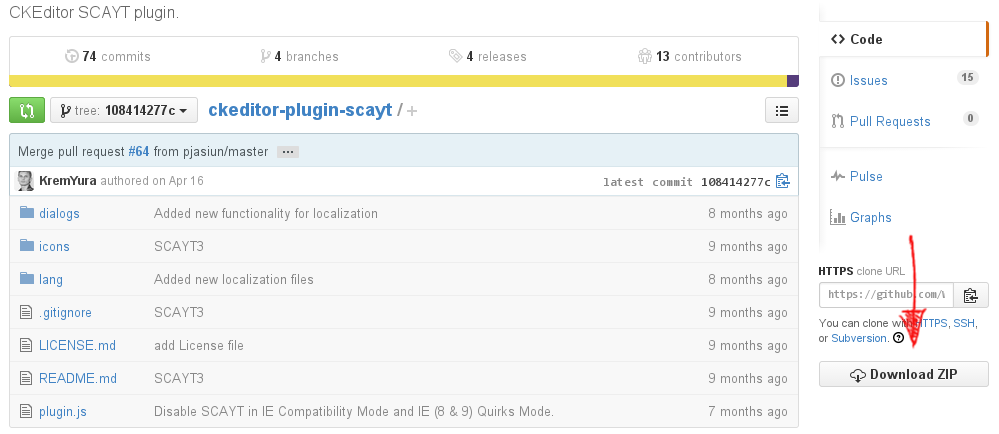 Downloading SCAYT and WSC plugins