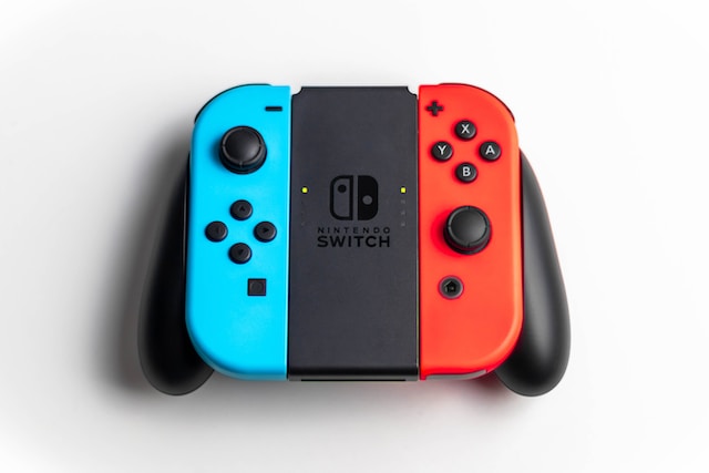 Nintendo Switch controller on a white background