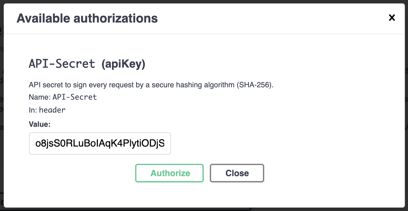 The authorization process.